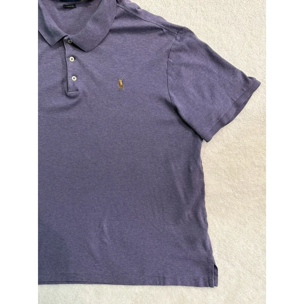 Polo Ralph Lauren Purple Pima Cotton Polo Shirt Men’s XXL Short Sleeve Classic